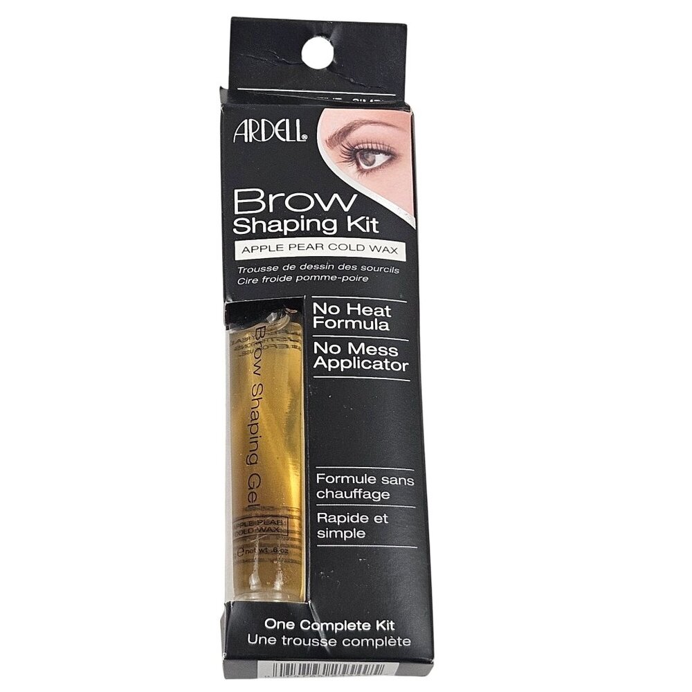Ardell Brow Shaping Kit Apple Pear Cold Wax No Heat No Mess Applicator NIB